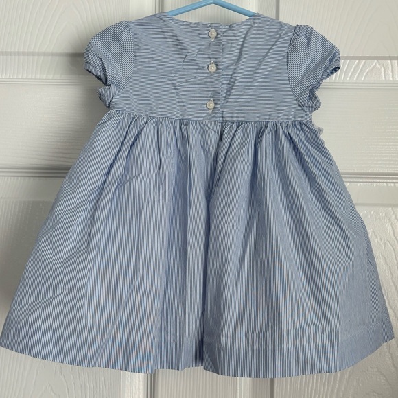 Janie and Jack white summer sun dress floral eyelash Size: 6-12 Months - Picture 4 of 10